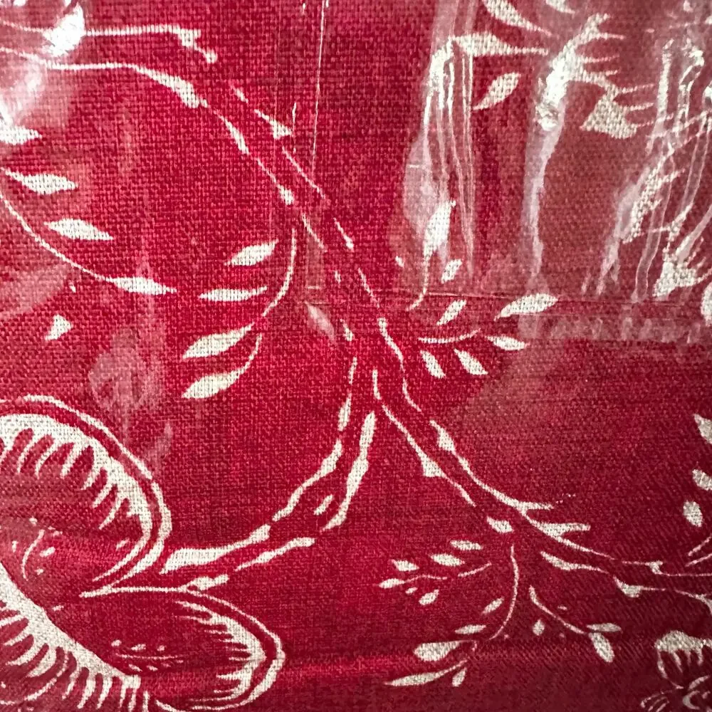 Ralph Lauren Vintage NOS Red Cold Spring Floral Twin Comforter Cover 66” x 86”